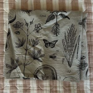 Set of 2 IKEA botanical print curtains